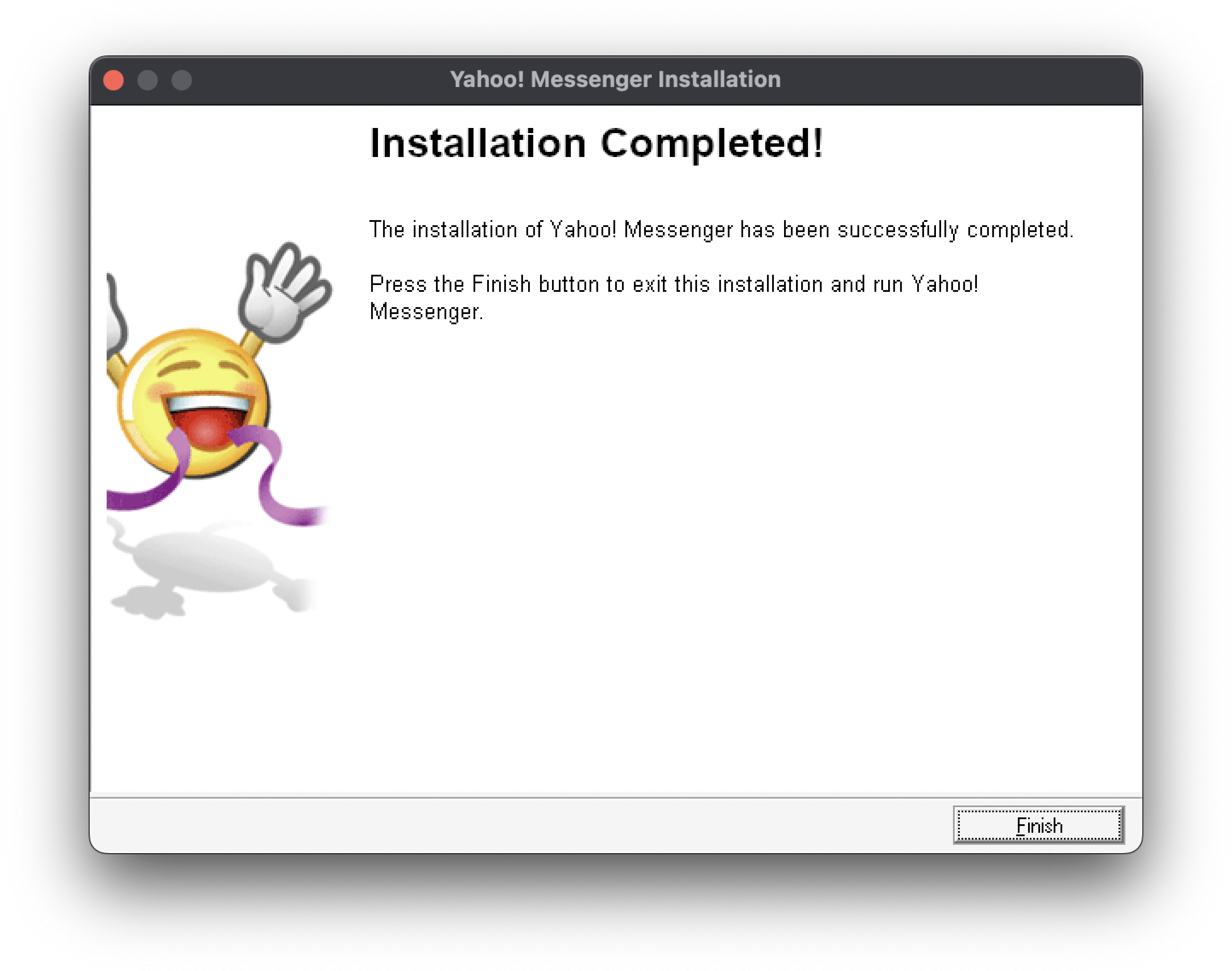 Finish Y!M Installation